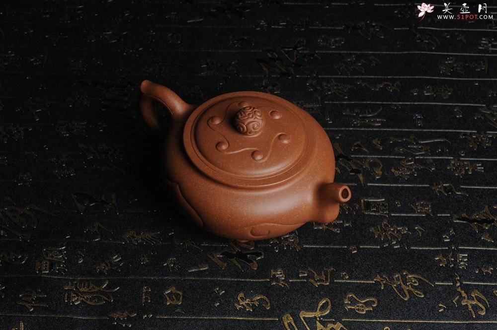 紫砂壶图片:美壶特惠 原创三足如意壶 嵌盖难度大 油润降坡泥 做工超精致 - 美壶网