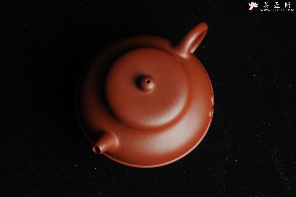 紫砂壶图片：美壶特惠 优质大红袍朱泥 做工精致三足束带一生所爱壶 茶人醉爱 - 美壶网