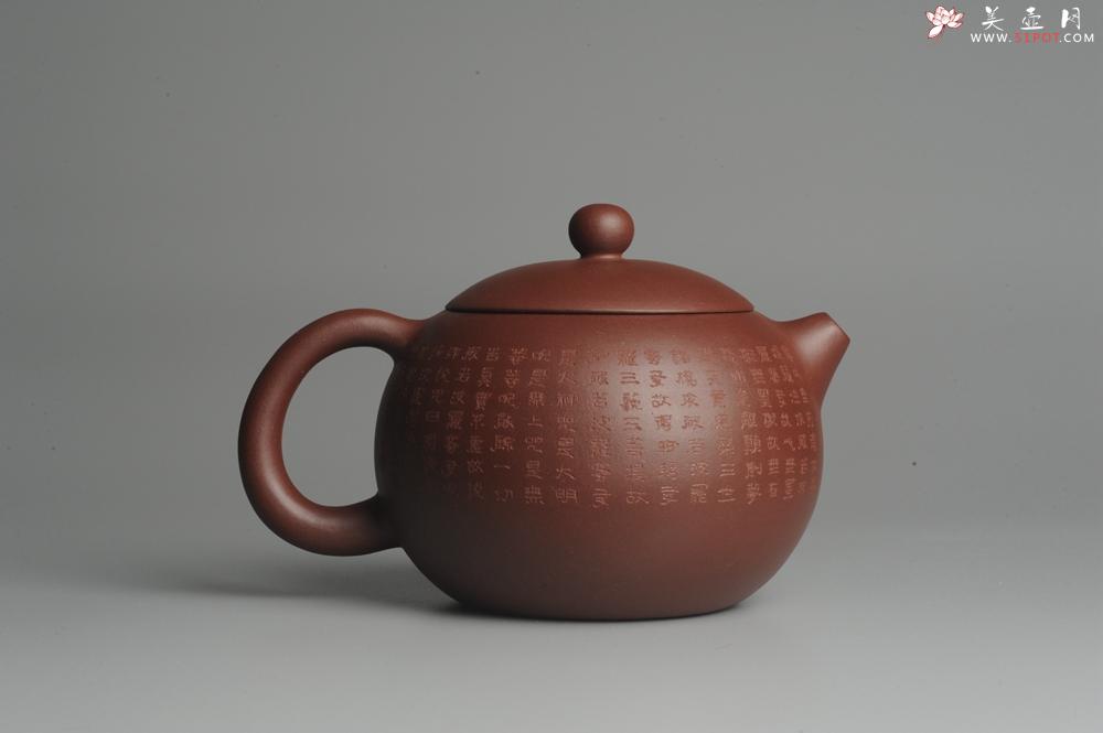 紫砂壶图片：美壶福利特惠 精工心经西施 饱满圆润 陈俊儒即兴装饰 - 美壶网