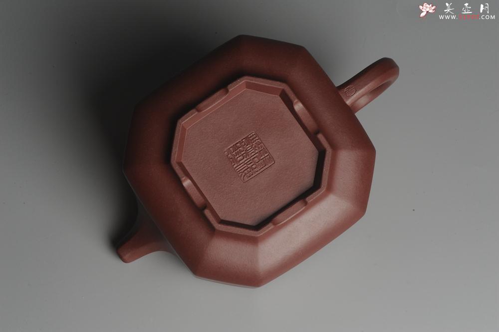 紫砂壶图片：实力派张海艳全手工精工八方侧角壶 工艺精湛 - 美壶网