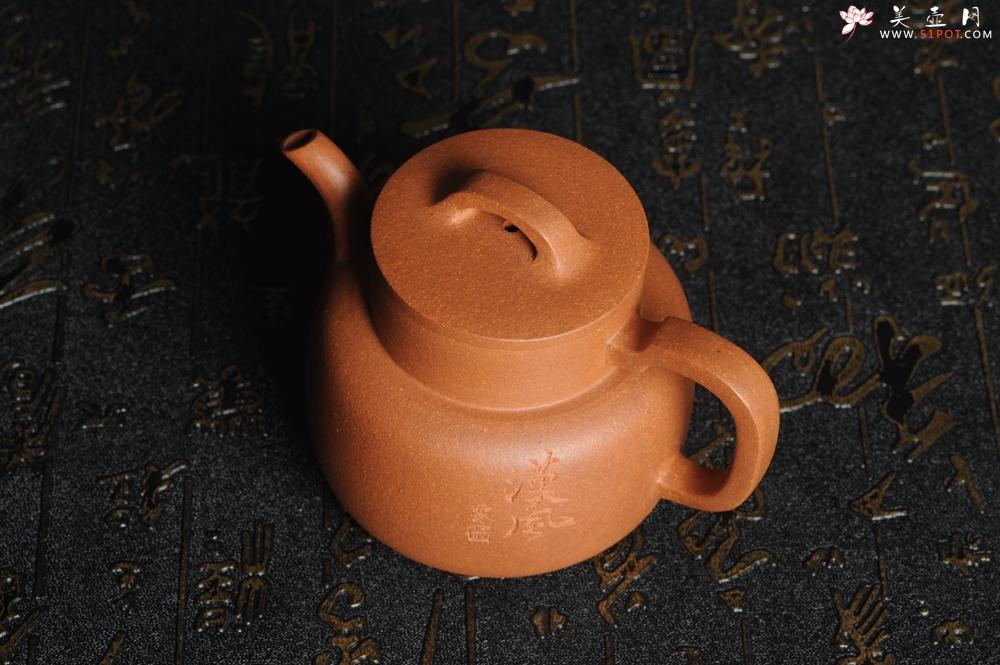 紫砂壶图片：美壶特惠 灰常油润优质黄降坡泥瓦当壶 文气小巧精致 实用 茶人醉爱 - 美壶网