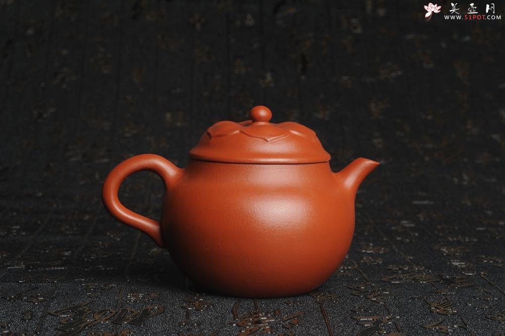 紫砂壶图片:美壶特惠 非铁红色素泥 优质朱泥般若秋水壶 - 美壶网