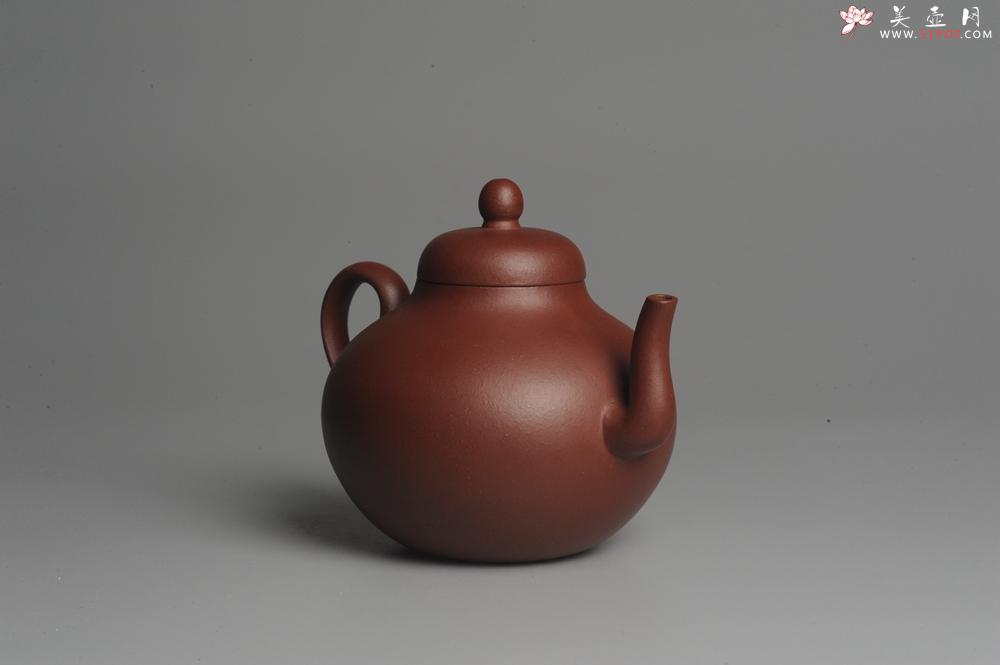 紫砂壶图片：美壶特惠 老红拼泥思亭 小清新 茶人醉爱 - 美壶网