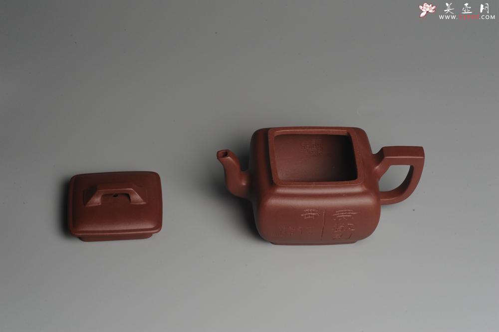 紫砂壶图片：美壶特惠 精品无欲则刚四方方樽 陈俊儒精心装饰 - 美壶网