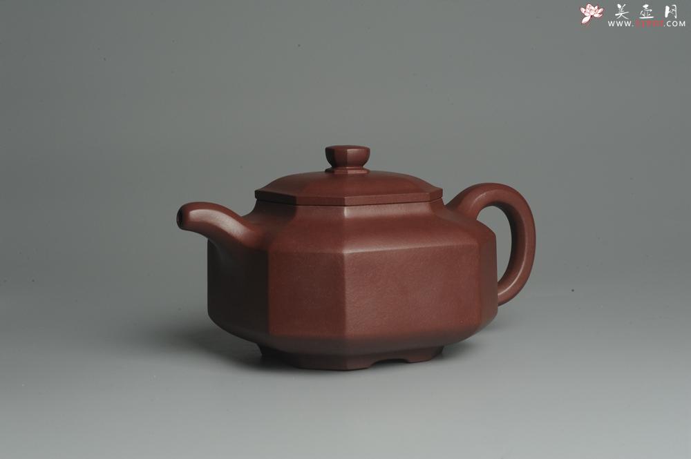 紫砂壶图片：实力派张海艳全手工精工八方侧角壶 工艺精湛 - 美壶网