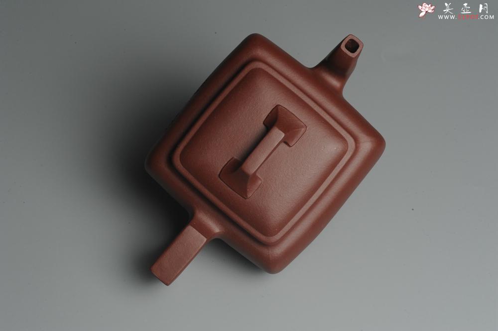 紫砂壶图片：美壶特惠 精品无欲则刚四方方樽 陈俊儒精心装饰 - 美壶网