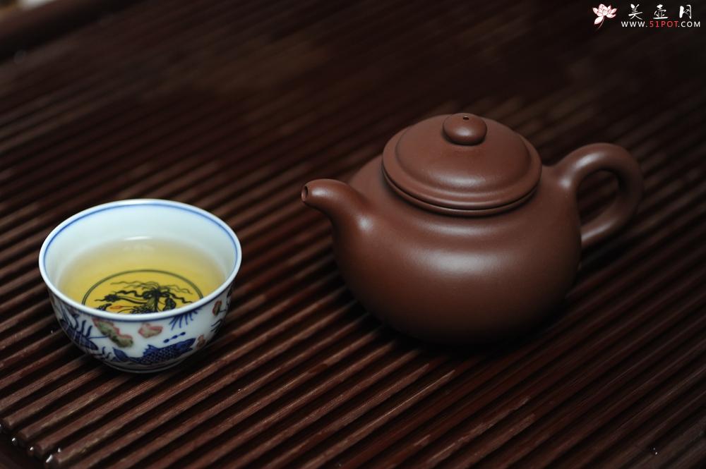 紫砂壶图片：实力派杨欣橙老师全手工大亨莲子 本色清水泥 深得老味 古韵悠悠 - 美壶网