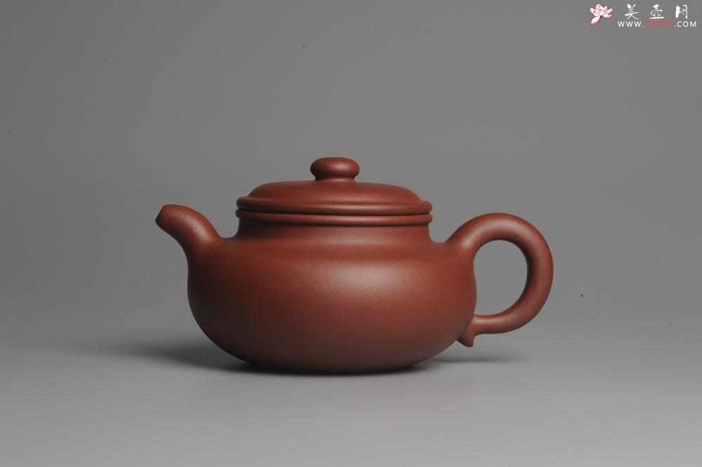 紫砂壶图片：油润底曹青 一捺底精品全手工大亨仿古 深得老味 请君细品 - 美壶网