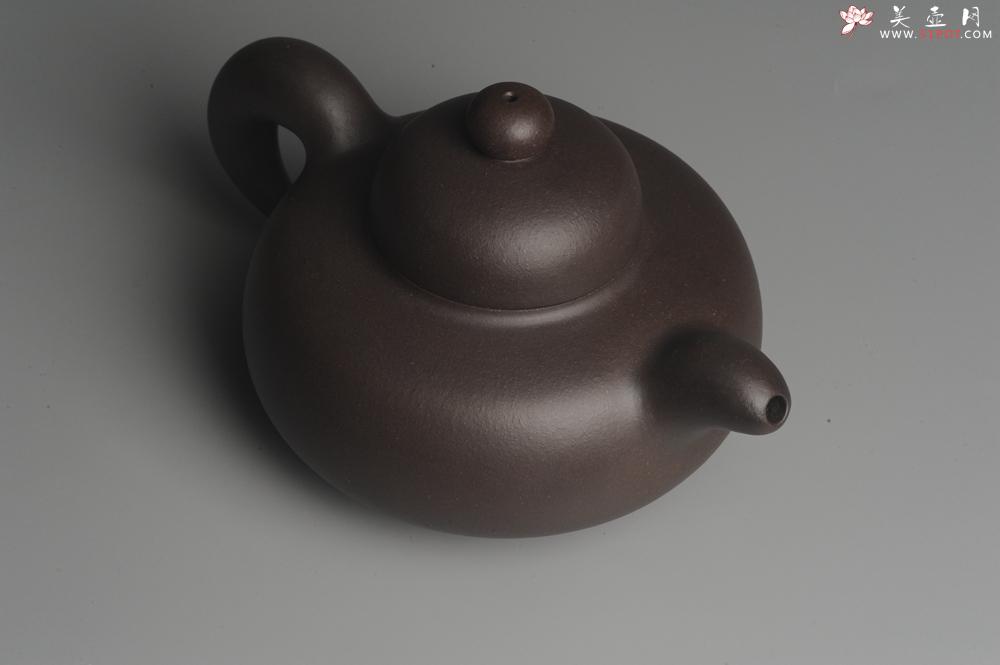 紫砂壶图片:美壶特惠 精致老紫泥道洪圣珠 稳重大气 - 美壶网
