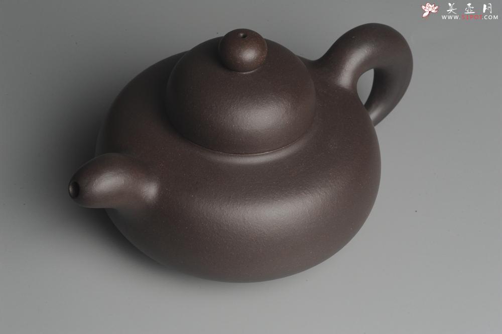 紫砂壶图片:美壶特惠 精致老紫泥道洪圣珠 稳重大气 - 美壶网