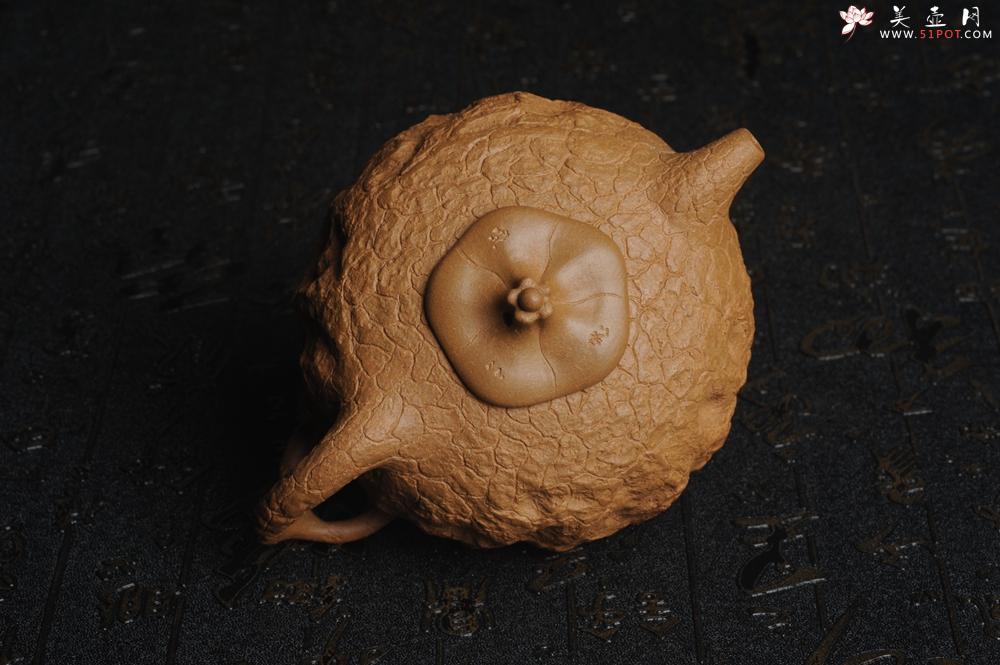 紫砂壶图片：美壶特惠 进步明显优质黄金段全手工供春壶 异型盖 难度大 肌理丰富 - 美壶网