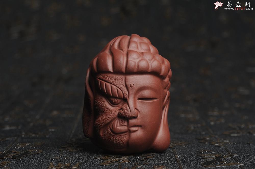 紫砂壶图片：美宠特惠 回馈壶友 精致性价比是佛是魔 一念之间 手把件茶宠高5.8cm宽4.5cm左右 - 美壶网