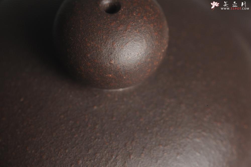 紫砂壶图片:美壶特惠 精致老紫泥道洪圣珠 稳重大气 - 美壶网