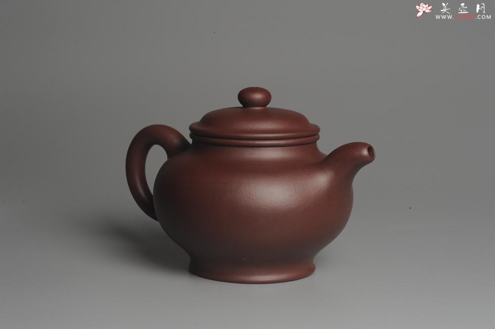 紫砂壶图片：实力派杨欣橙老师全手工紫茄泥大亨掇只 深得其味 泥料灰常油润 - 美壶网