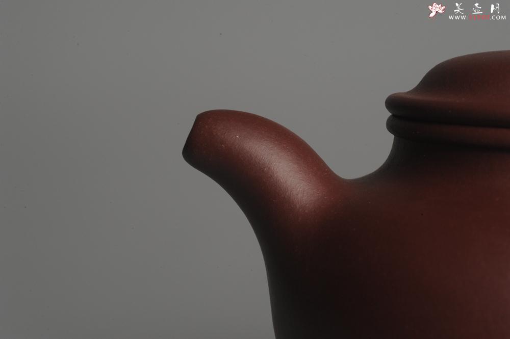 紫砂壶图片：实力派杨欣橙老师全手工紫茄泥大亨掇只 深得其味 泥料灰常油润 - 美壶网