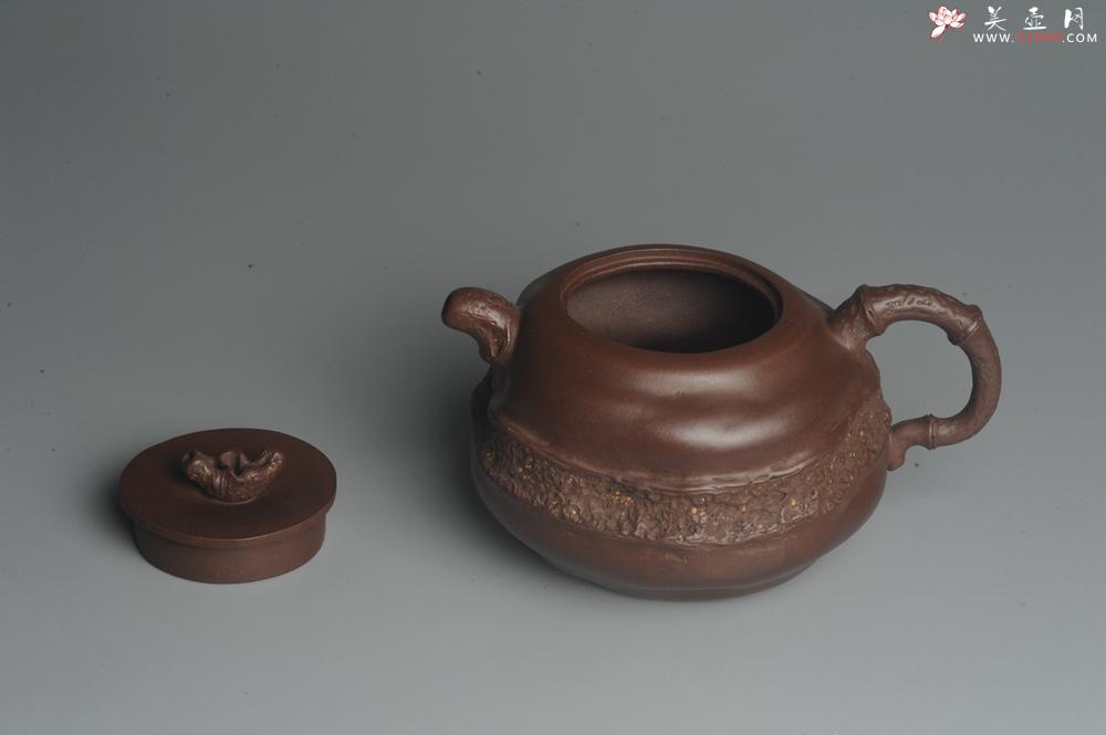 紫砂壶图片：潘丹初全手新作 道法自然 妙趣横生 原创溪竹 - 美壶网