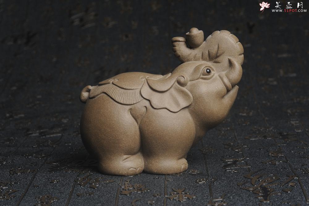 紫砂壶图片:美宠特惠 回馈壶友 精工太平有象茶宠 长11cm宽6cm高7cm - 美壶网