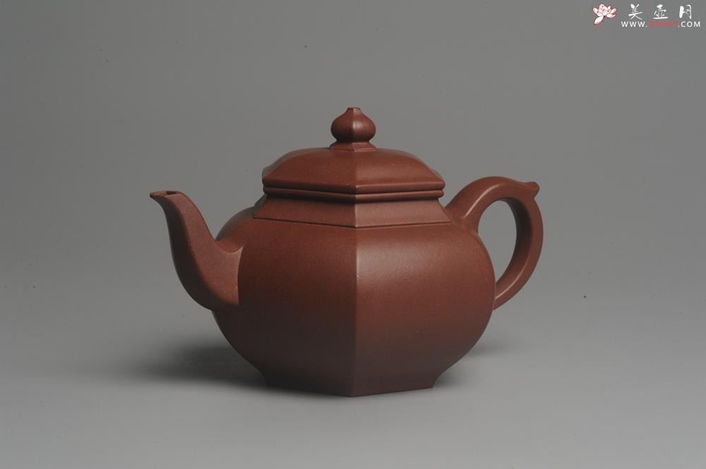 紫砂壶图片：实力派张海艳全手工小品笑樱壶 做工灰常精致 线面挺括 - 美壶网