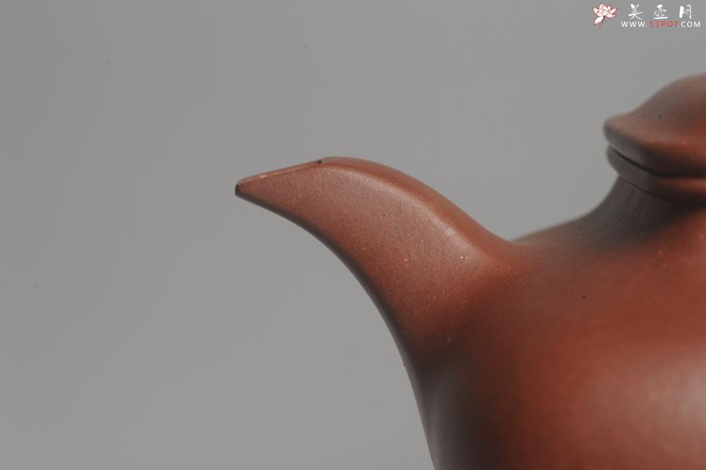 紫砂壶图片：实力派张海艳全手工老辣四方虚扁壶 超精致 - 美壶网