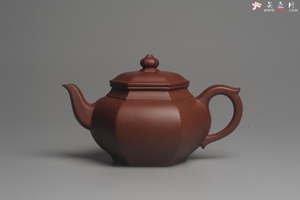 紫砂壶图片：实力派张海艳全手工小品笑樱壶 做工灰常精致 线面挺括 - 美壶网