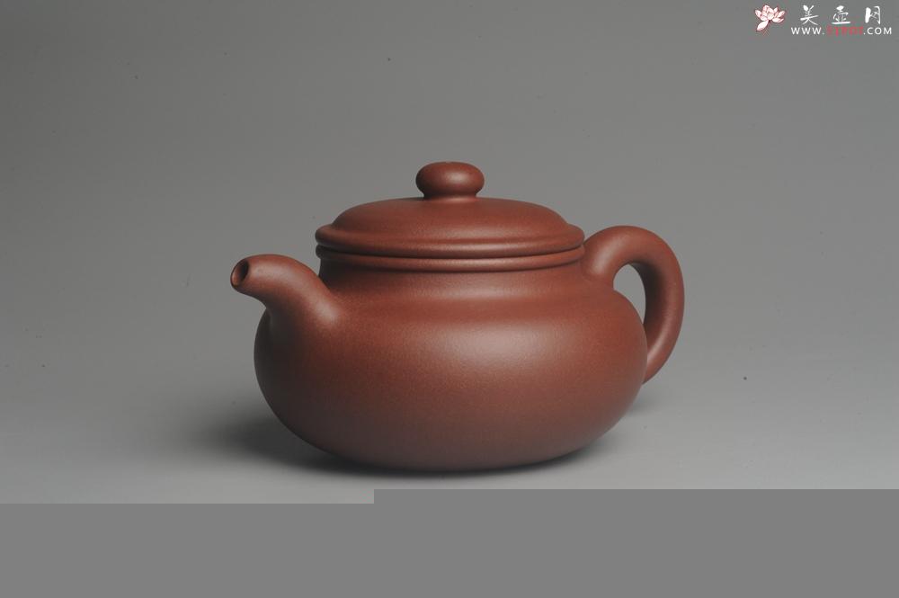 紫砂壶图片：油润底曹青 全手工寿珍仿古 深得老味 做工特好 - 美壶网