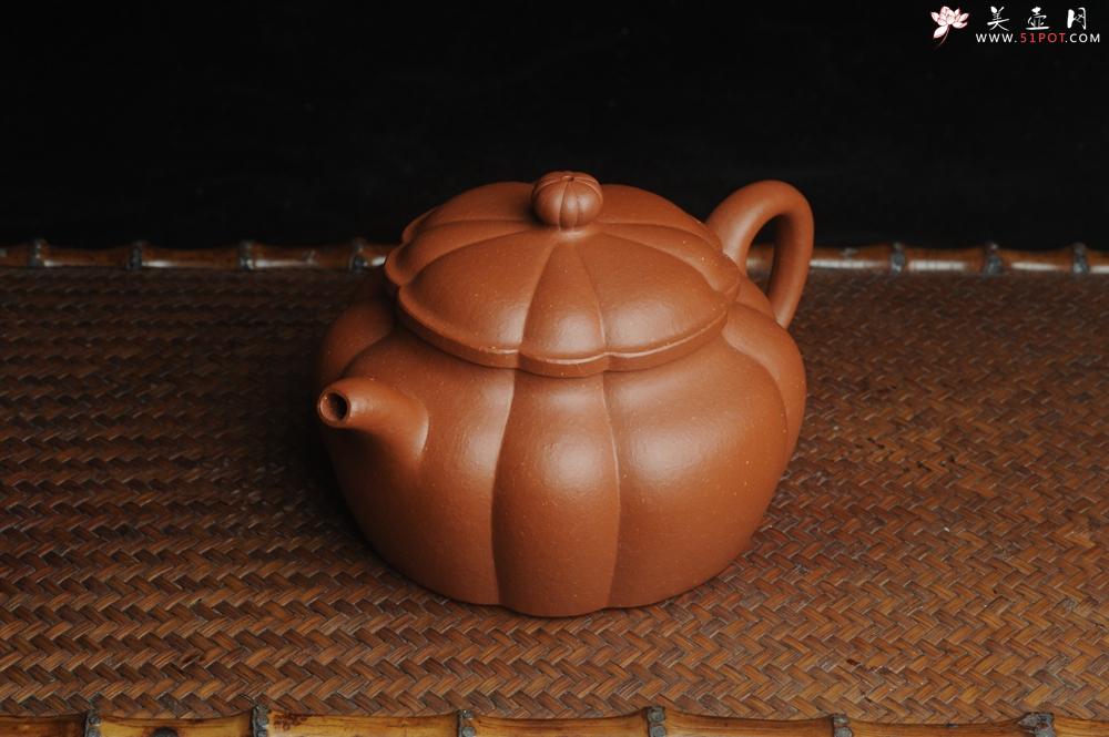 紫砂壶图片：美壶双11特惠秒杀 梨皮红泥精工筋囊井栏 - 美壶网