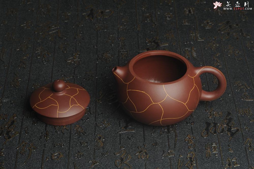 紫砂壶图片：美壶特惠 精工冰纹西施 茶人醉爱 - 美壶网
