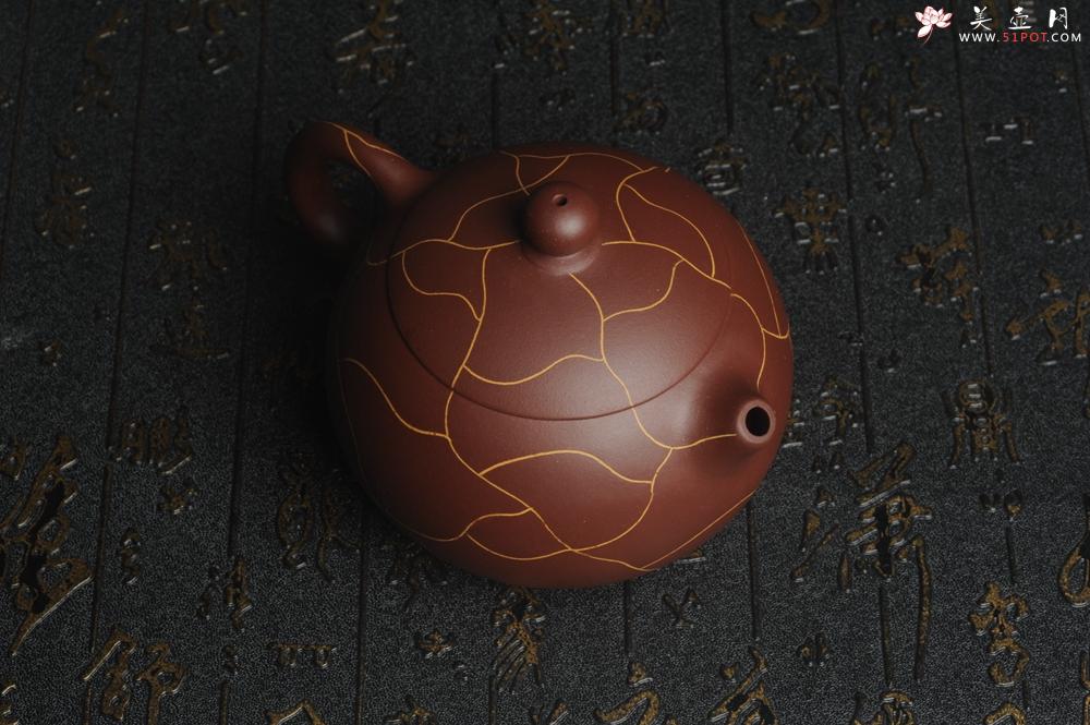 紫砂壶图片：美壶特惠 精工冰纹西施 茶人醉爱 - 美壶网