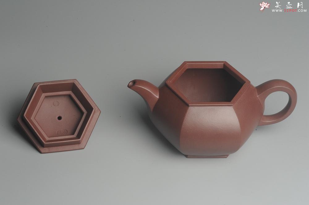 紫砂壶图片：全手工六方宫灯 大气饱满 做工精致 - 美壶网