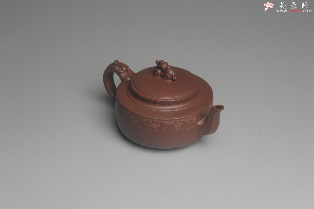 紫砂壶图片：美壶特惠 精工祥瑞壶 出水如柱 - 美壶网