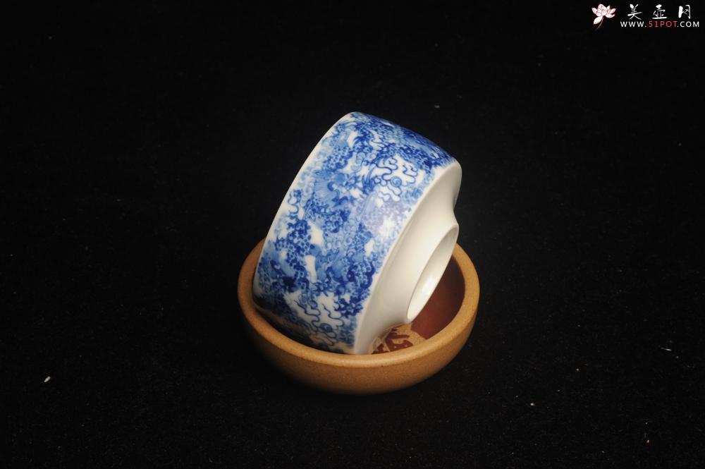 紫砂壶图片：美杯特惠 景德镇主人杯压手杯 釉下彩青花杯 九龙杯 超漂亮 - 美壶网