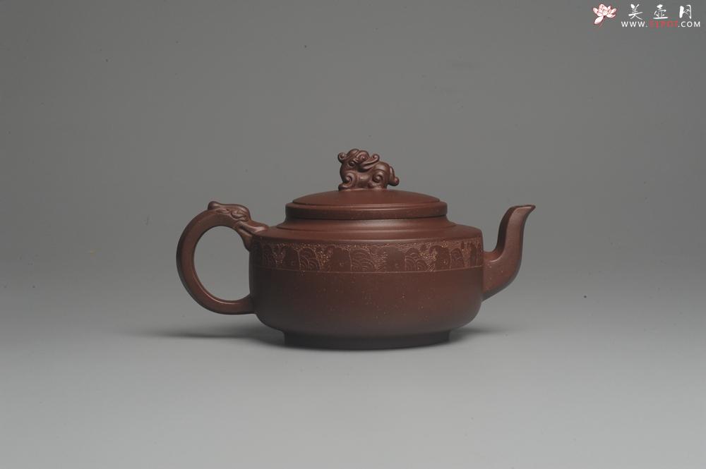 紫砂壶图片：美壶特惠 精工祥瑞壶 出水如柱 - 美壶网