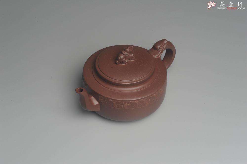 紫砂壶图片：美壶特惠 精工祥瑞壶 出水如柱 - 美壶网