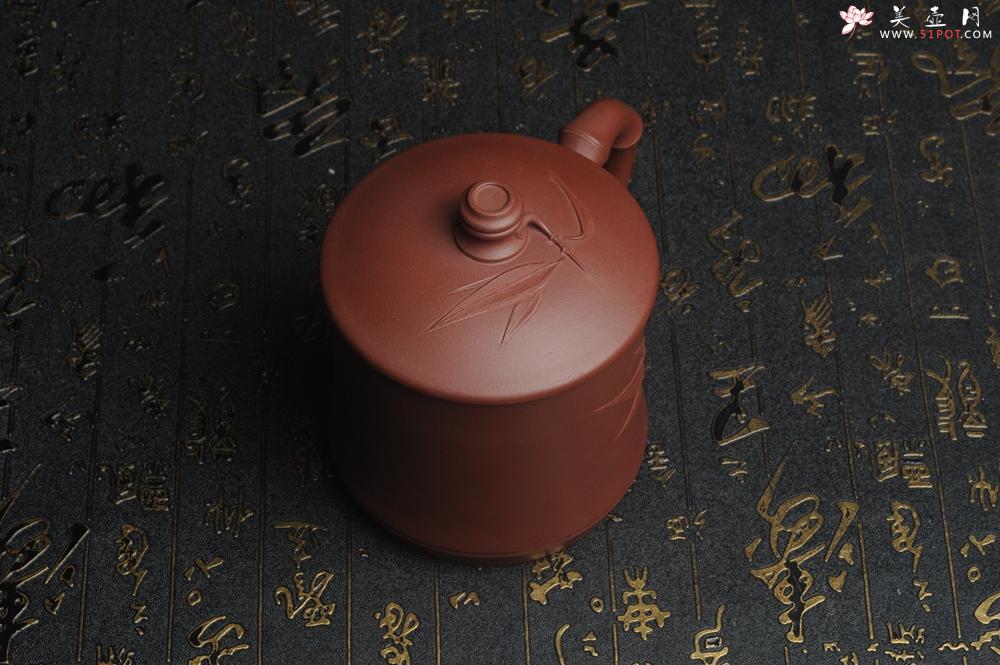 紫砂壶图片：美杯特惠 年底特惠 年货 做工精致竹节竹叶盖杯 - 美壶网
