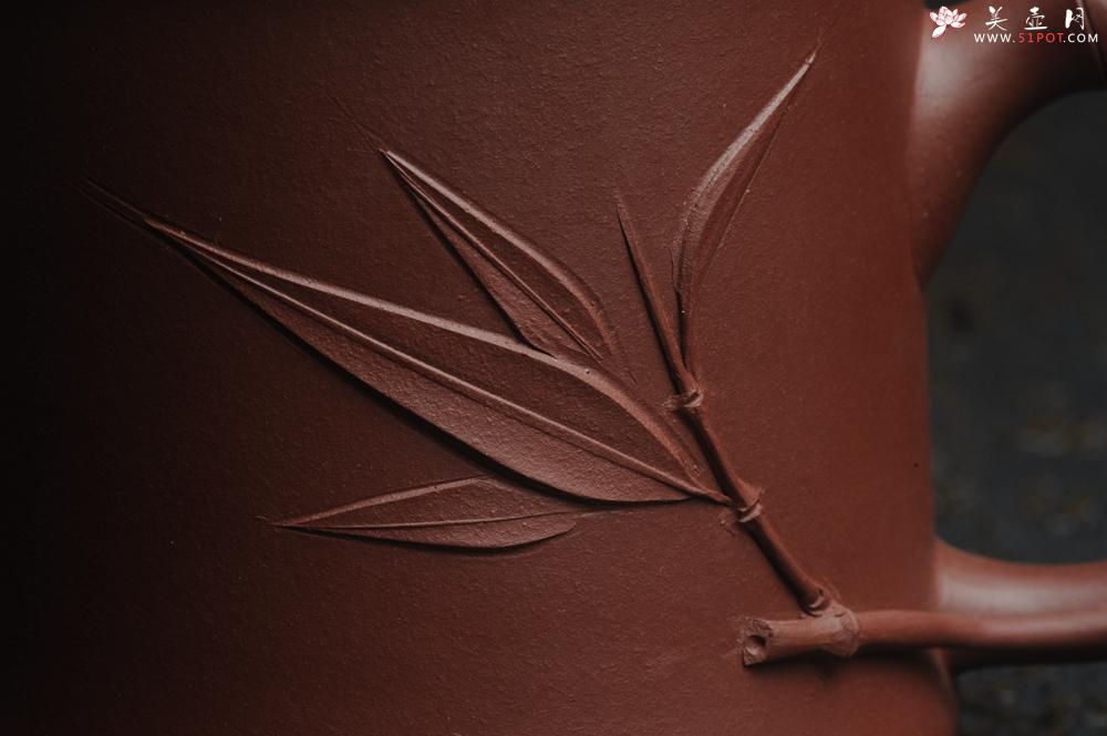 紫砂壶图片：美杯特惠 年底特惠 年货 做工精致竹节竹叶盖杯 - 美壶网