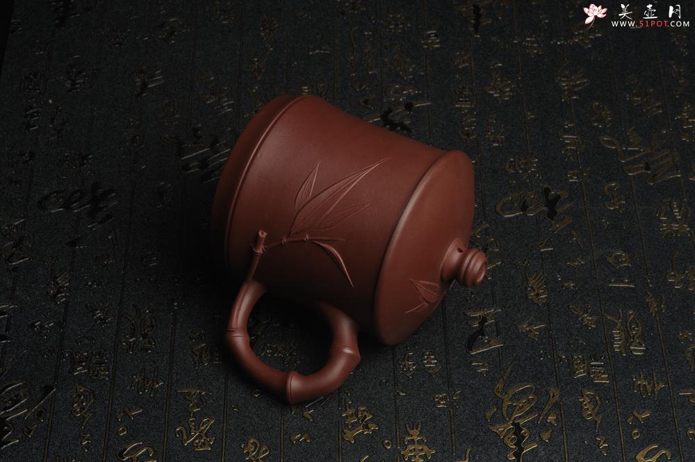紫砂壶图片：美杯特惠 年底特惠 年货 做工精致竹节竹叶盖杯 - 美壶网
