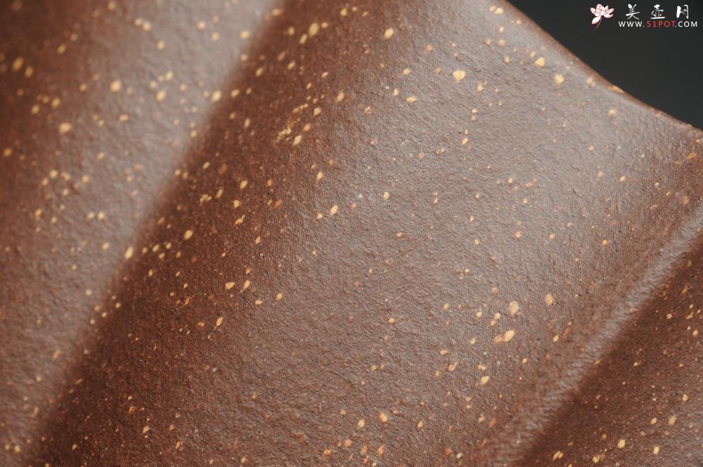 紫砂壶图片：美杯特惠 超精工厚实紫玉金砂菱花杯 - 美壶网