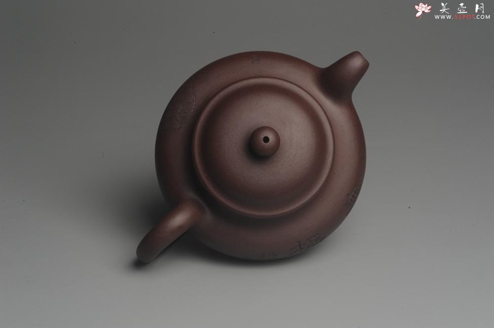 紫砂壶图片：美壶特惠 潜力股助工精工老紫泥掇只 龟寿图 - 美壶网