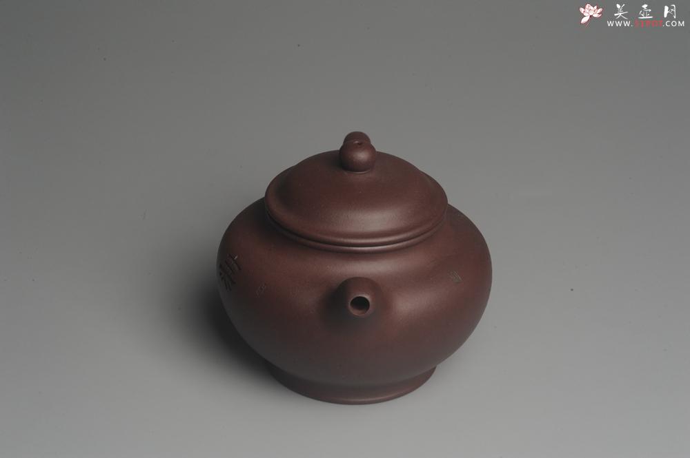 紫砂壶图片：美壶特惠 潜力股助工精工老紫泥掇只 龟寿图 - 美壶网