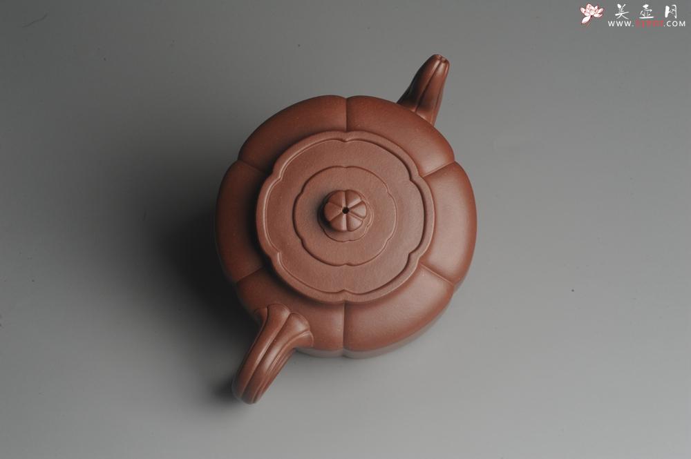 紫砂壶图片:实力派张海艳手工压制成型精工梅花周盘壶 气势磅礴 - 美壶网