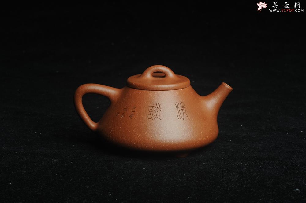 紫砂壶图片：美壶特惠 超精致特好降坡泥小品子冶石瓢 装饰枯枝鸟 特文气 - 美壶网