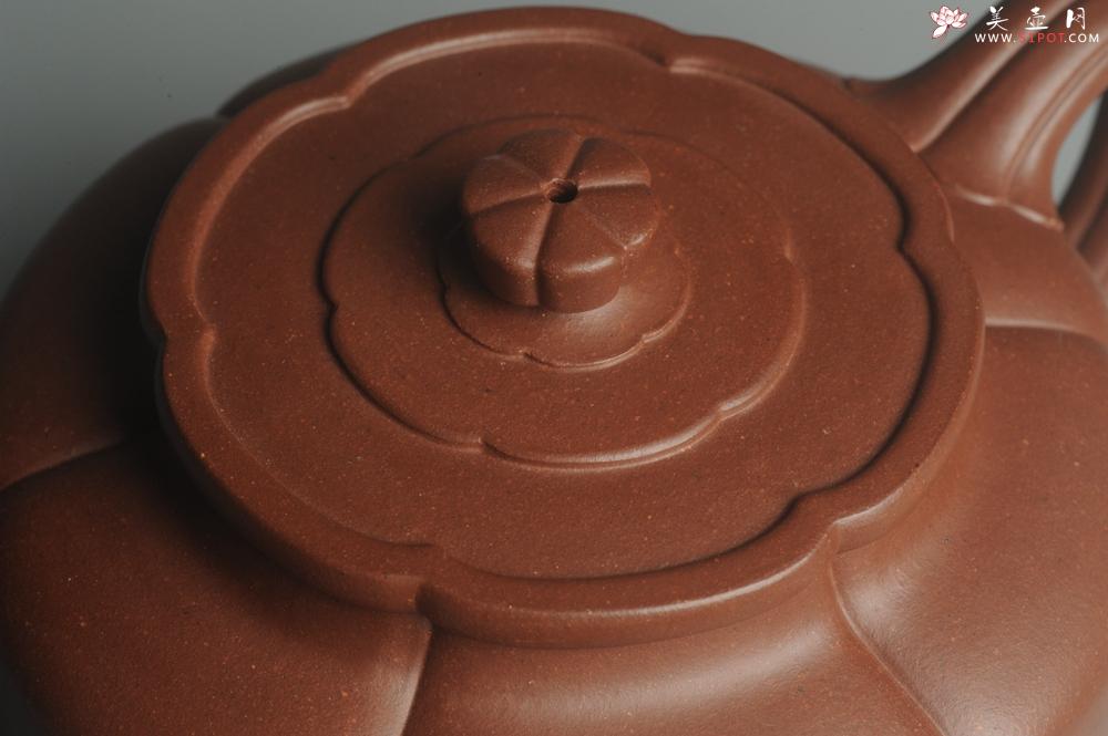 紫砂壶图片:实力派张海艳手工压制成型精工梅花周盘壶 气势磅礴 - 美壶网