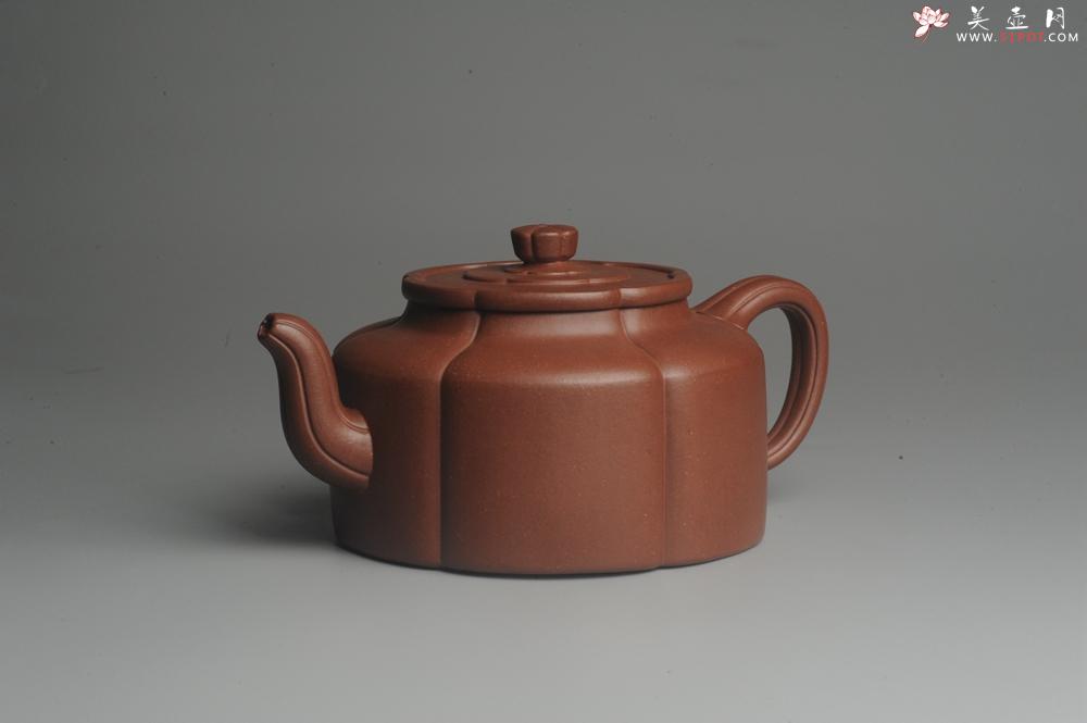 紫砂壶图片:实力派张海艳手工压制成型精工梅花周盘壶 气势磅礴 - 美壶网