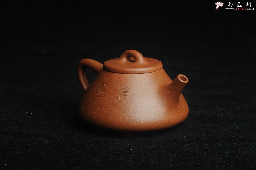 紫砂壶图片：美壶特惠 超精致特好降坡泥小品子冶石瓢 装饰枯枝鸟 特文气 - 美壶网