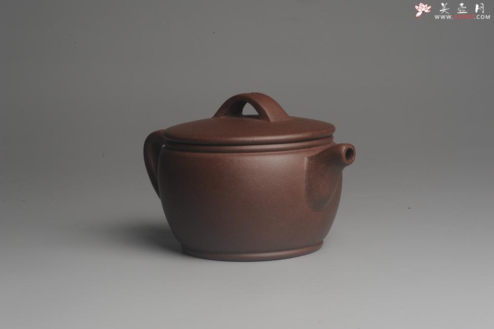 紫砂壶图片：美壶特惠 精致黑星老紫泥汉瓦 茶人醉爱 - 美壶网