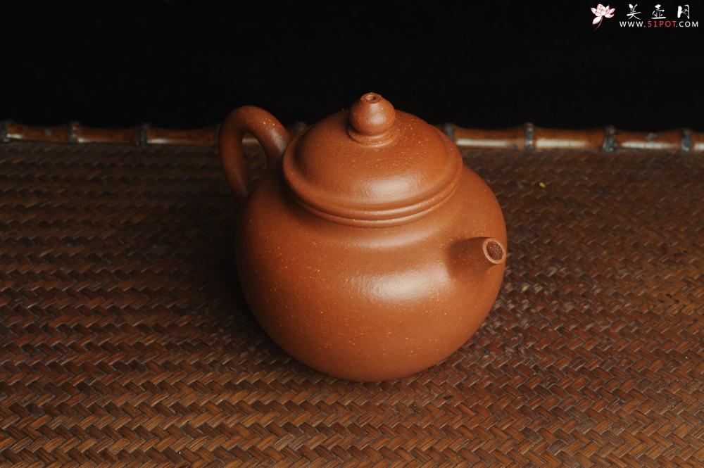 紫砂壶图片：美壶特惠 潜力股殷老师全手工特好降坡泥秋水壶 茶人醉爱 - 美壶网