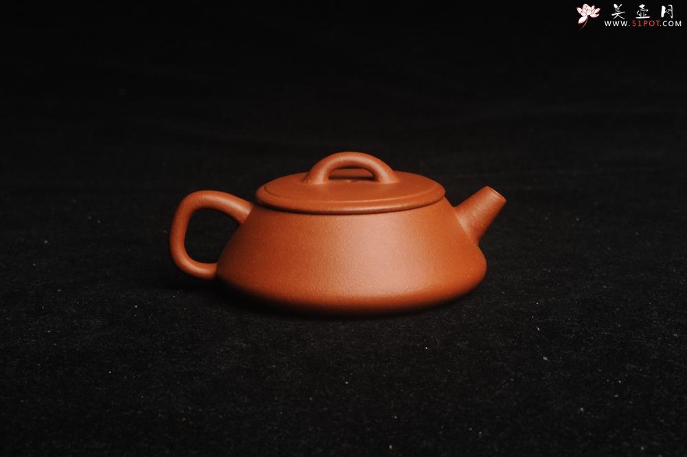 紫砂壶图片：美壶特惠 精工红降坡平盖小石瓢 小壶超难做 杀茶利器 - 美壶网