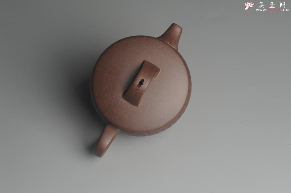 紫砂壶图片：美壶特惠 精致黑星老紫泥心经汉瓦 茶人醉爱 - 美壶网