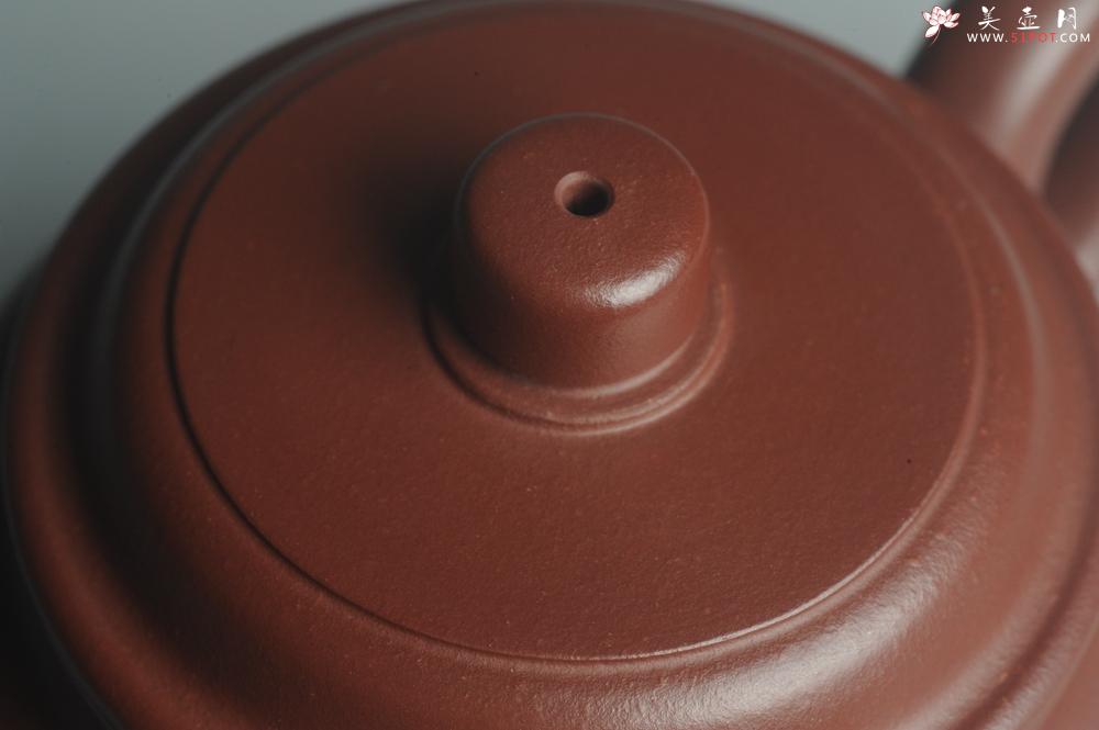 紫砂壶图片：油润黄龙山4号深井红皮龙 全手工德中壶 做工特好 明月几时有 把酒问青天 - 美壶网