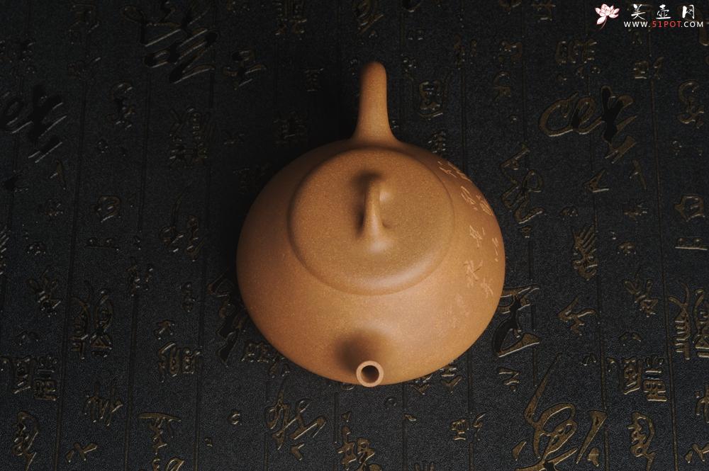 紫砂壶图片：油润老段泥(此泥料属于家藏老料！油润无比，识者自知！)全手工曼生石瓢 助工精心装饰 特文气 - 美壶网